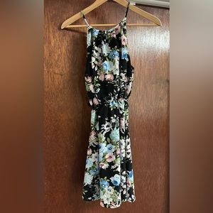 Blue Rain Dress Floral XS